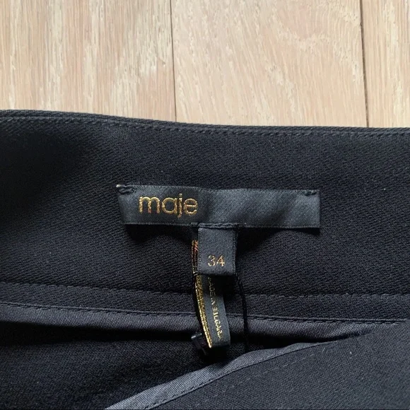 Maje High Waisted Mini Black Pencil Skirt XS unworn - Picture 3 of 9